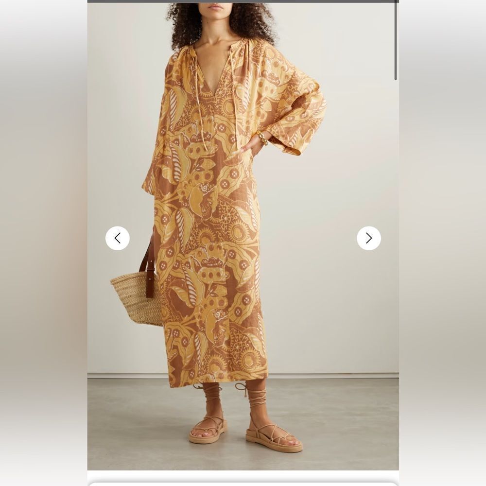 Mara Hoffman Lysa Printed Linen Dress NWT